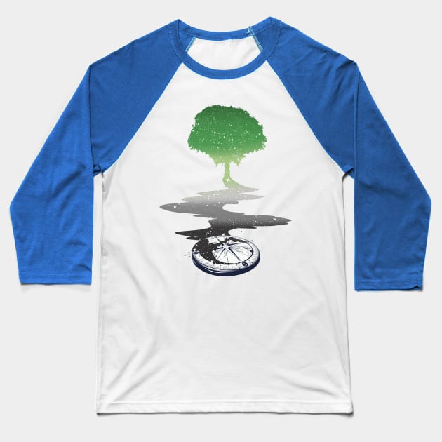 Aromantic Tree LGBT Pride Flag Baseball T-Shirt by Psitta